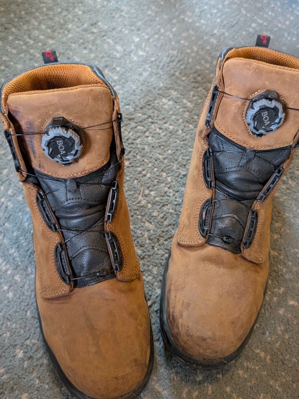 Red Wing Shoes Men's Brown and Black BOA Work Boots